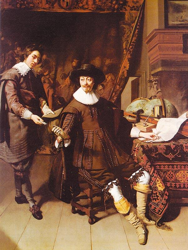 Thomas Constantijn Huygens and his Clerk china oil painting image